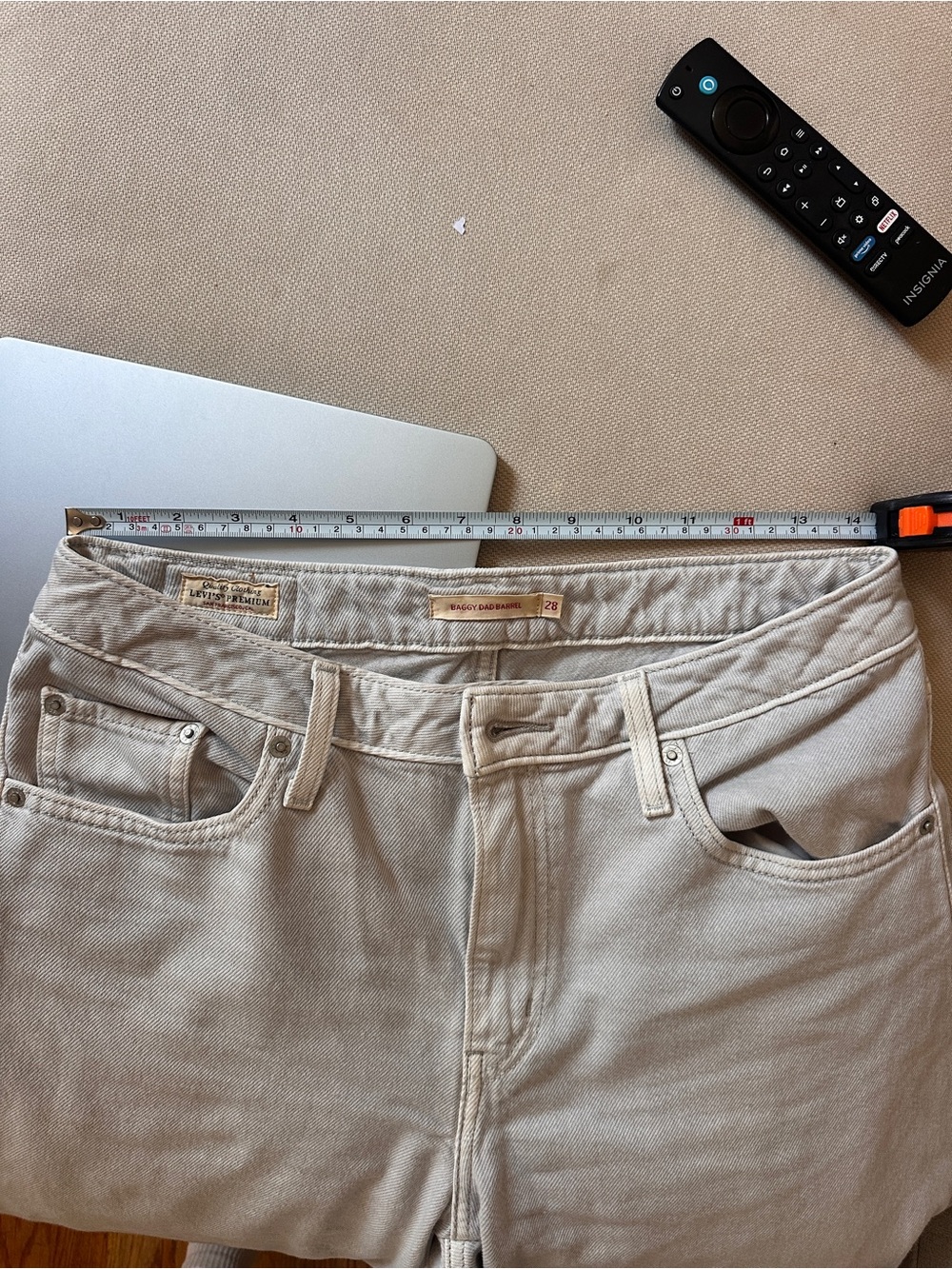 Levi's Light Gray Wide Leg Jeans - Picture 10 of 10